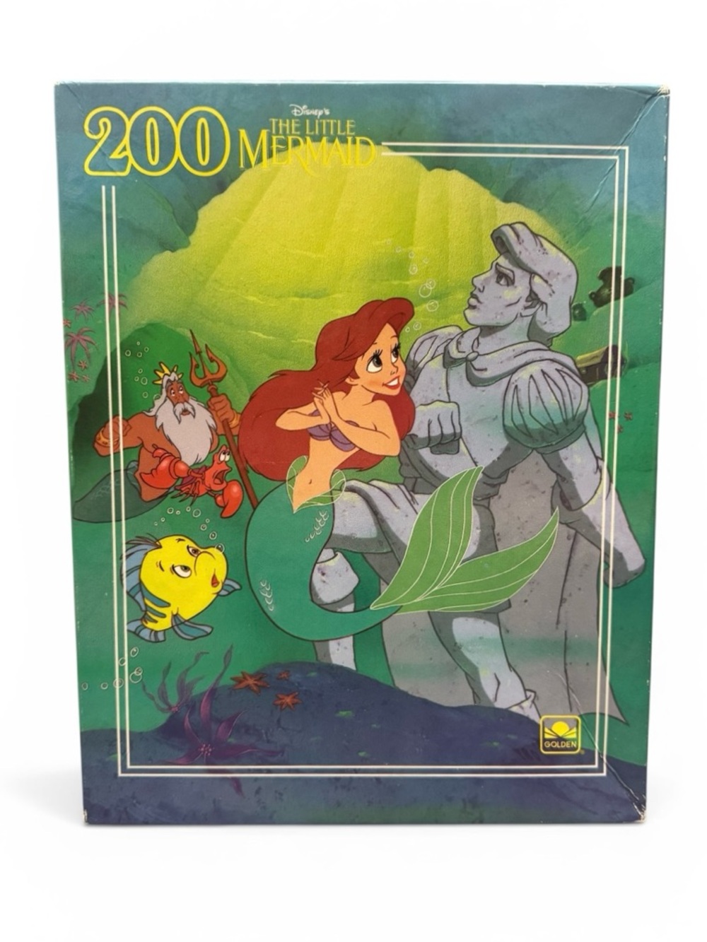 Vintage 1989 Disney The Little Mermaid Puzzle Golden 100% Complete Used